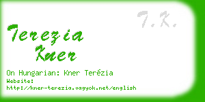 terezia kner business card